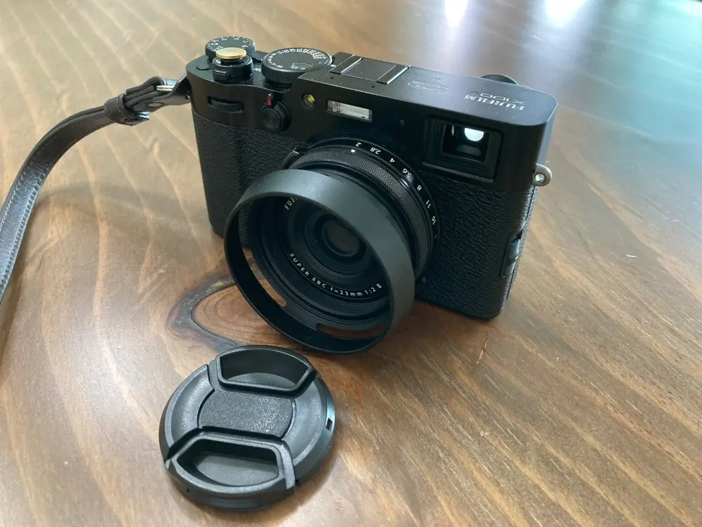 Adaptador de lente X100 de Metal de 10 piezas + parasol de lente LA-49 para cámara Fujifilm Fuji X100 X100S X100T X100F X100V X70