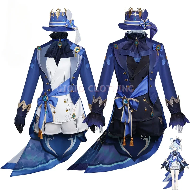 

Furina Focalors Cosplay Genshin Costume Impact Carnival Uniform Anime Halloween Party Costumes Masquerade Women Game