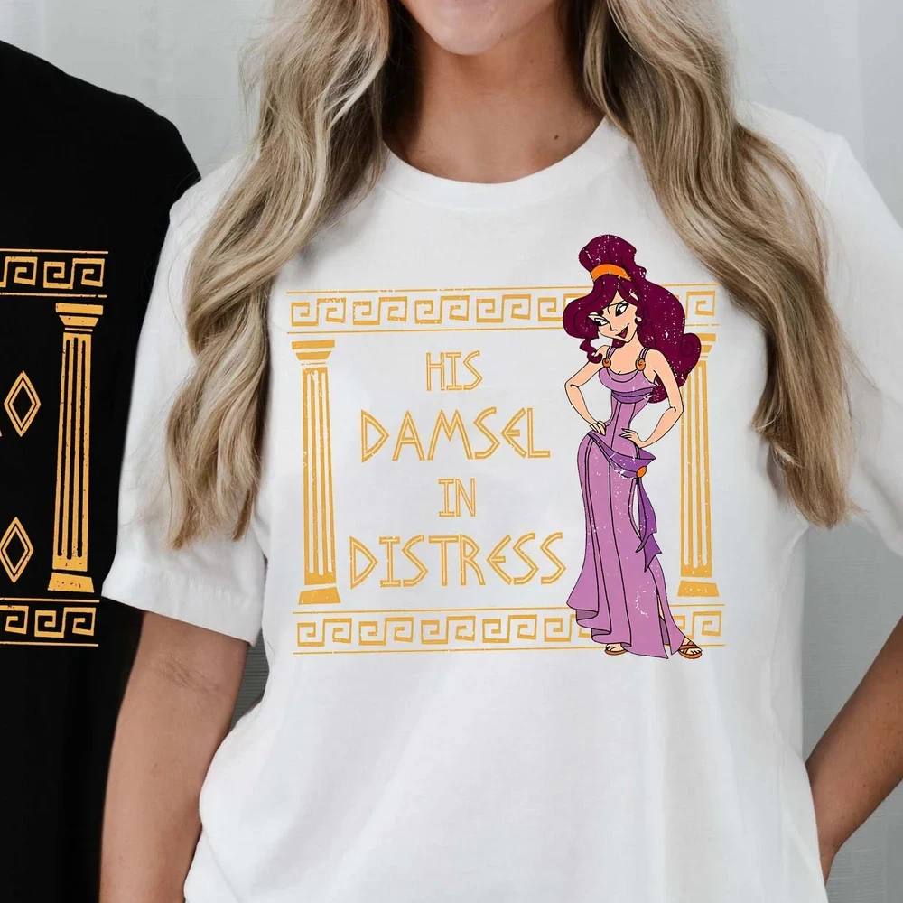 خمر هرقل وميجارا له ولها قميص مطبوع لها صفر إلى بطل هم دامسل في المتعثرة قصيرة الأكمام Y2K ملابس علوية #5