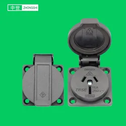 TBSE Australian Standard SAA Waterproof IP44 AU Power Socket Outlet Schuko Adapter  Screw Receptacle for UPS Alternator 3 holes