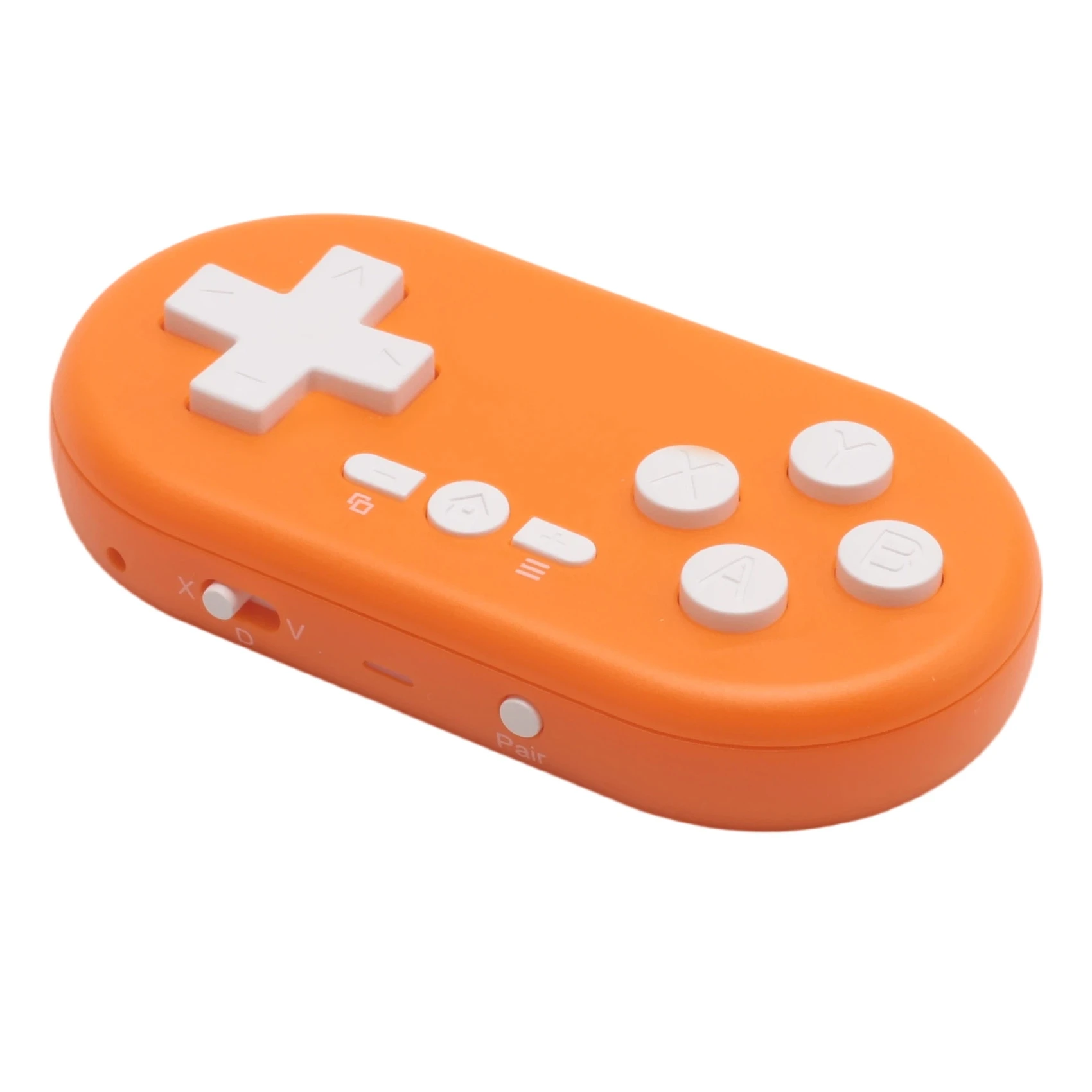 Y44A Mini Game Wireless Controller Handheld Game Console Portable Pocket Controller Bluetooth 5.0 for PC Android MacOS Orange