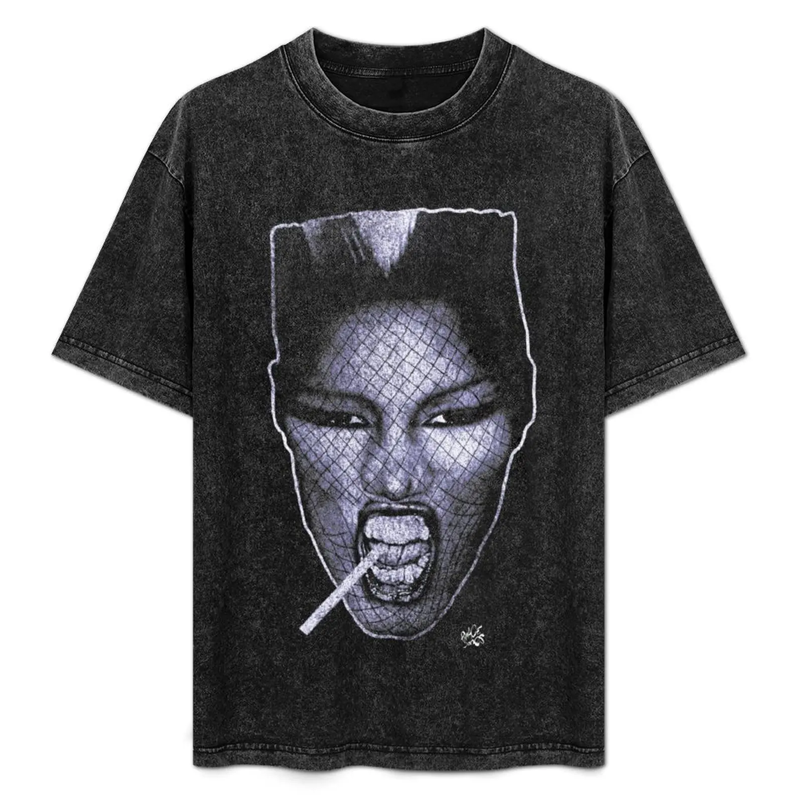 

grace jones T-Shirt Basic Crew Neck Short Sleeve Top