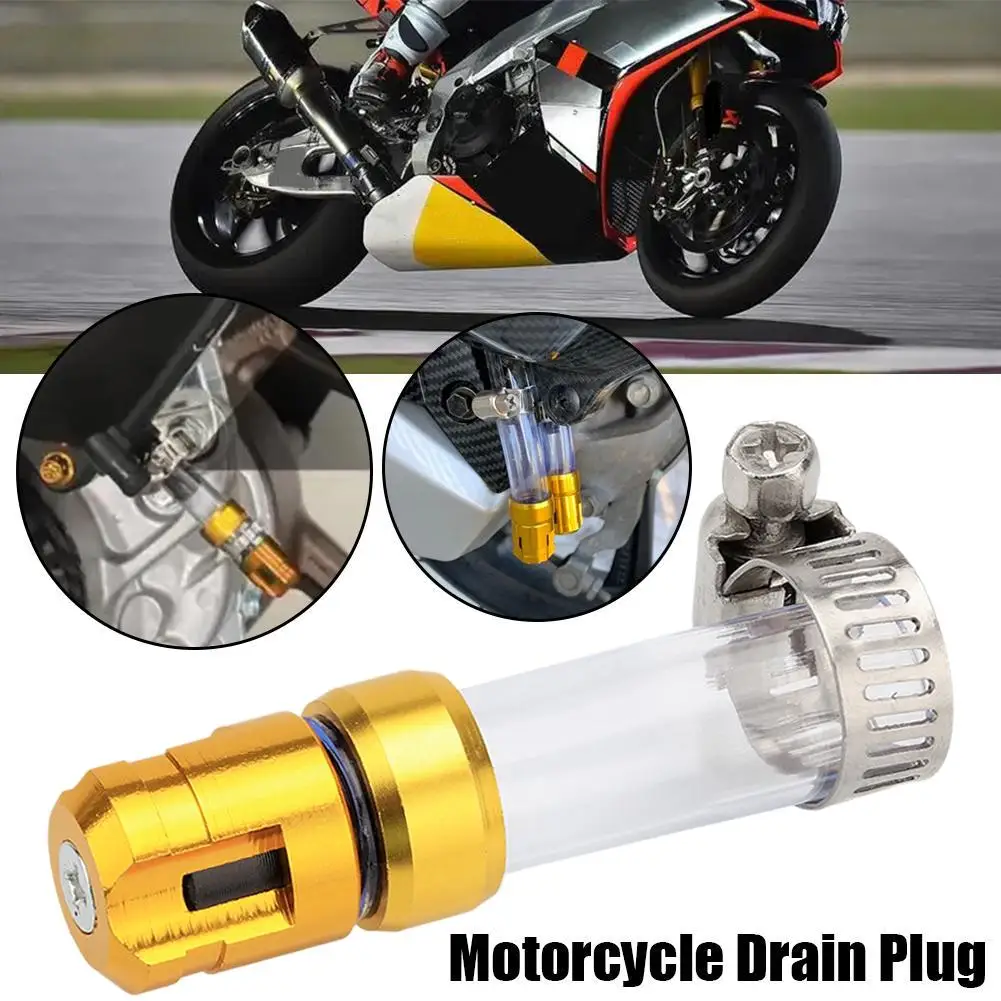 

1pc CNC Air Filter Drain Pipe Plug Z-2391 Alloy Head Plug Filters Motorcycle Universal Accessories Head Silicone Tube And Z W2F7
