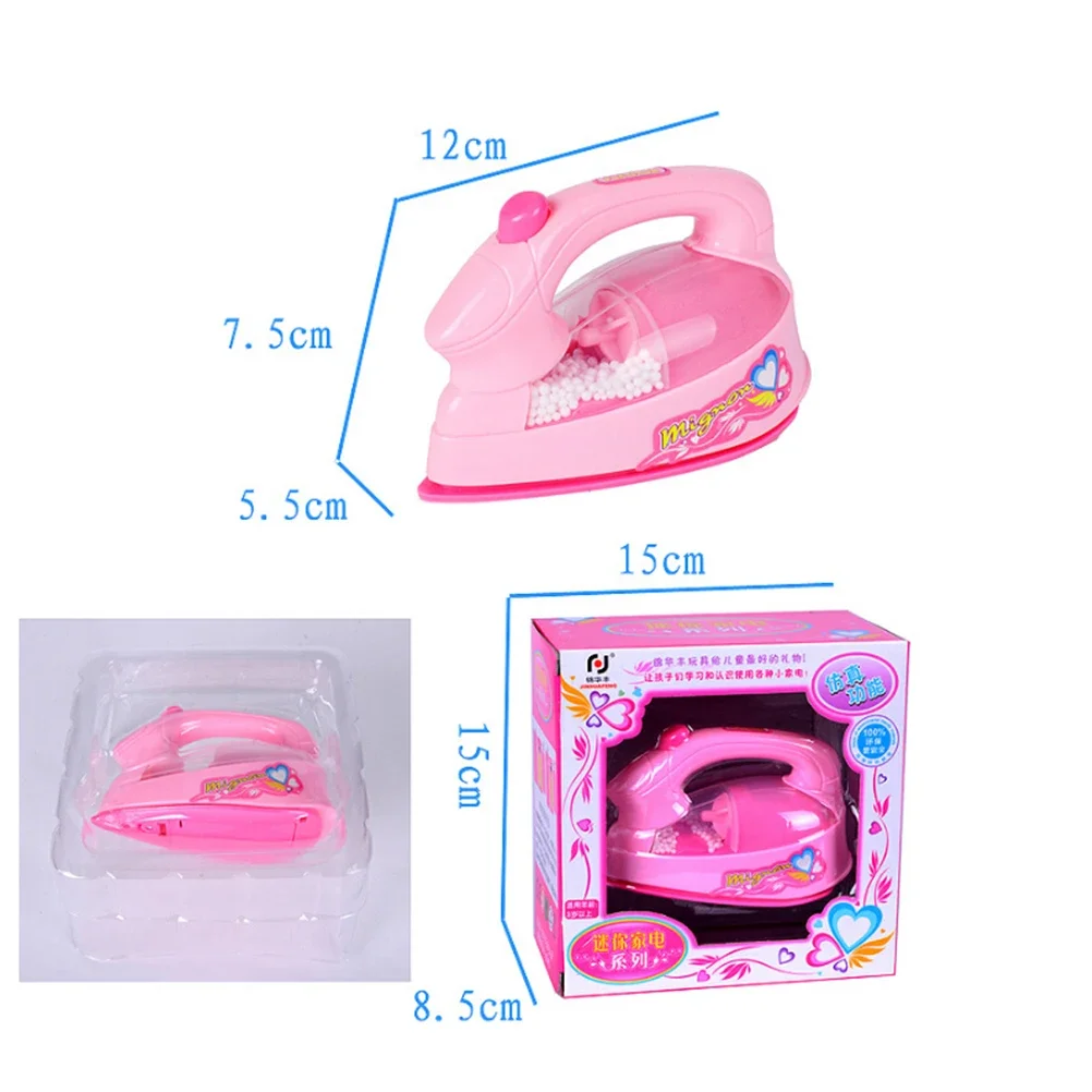 Simulation Play House Mini Home Appliances Small Safety Toys Electric Iron Electric Lighting Lights (Colour Random) For Kids
