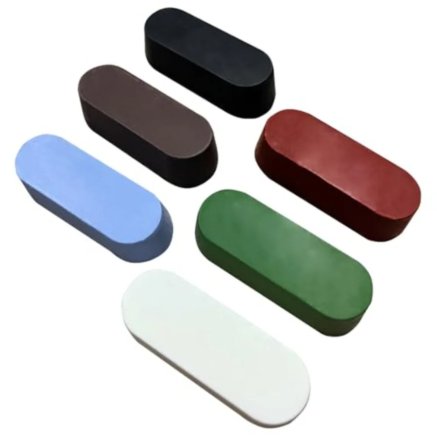 

6 Pcs Metal Polishing Buffing Compound for Buffing Wheel Polish Paste Each Colors Represent Different Coarse and Fine Grit Suit