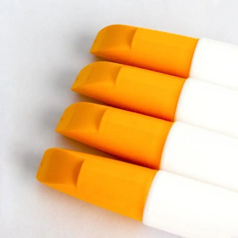 5Pcs Empty Marker with Brush Tip Applicator, Interchangeable Empty Car Paint Repair Pen with Brush Tip Applicator 