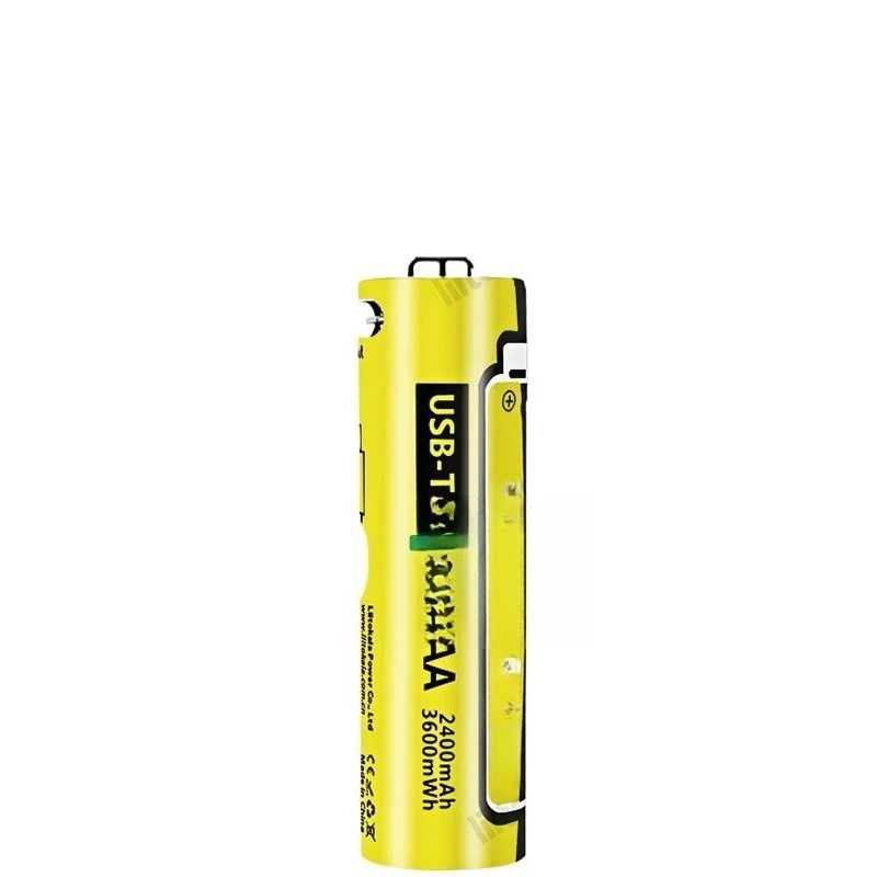 ل Liitokala USB-T36 1.5 فولت AA 3600mWh ليثيوم أيون بطارية قابلة للشحن 1200 دورة نوع-C AA 2400 مللي أمبير بطارية