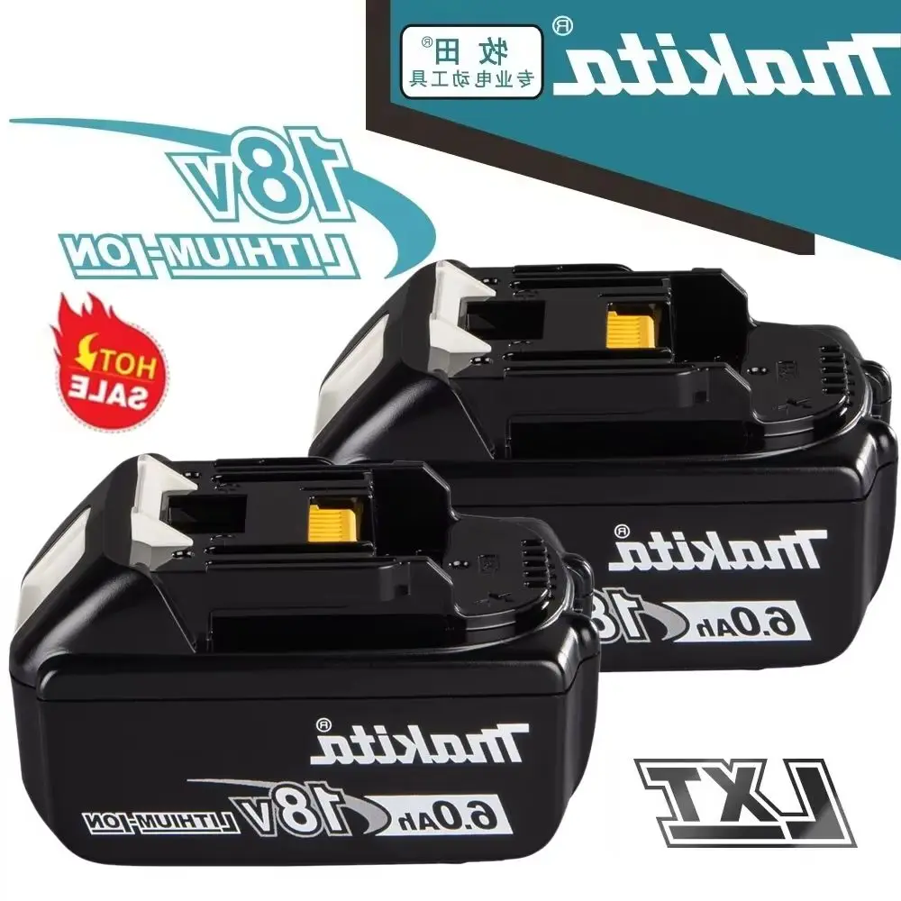

Makita 18V Battery 6Ah BL1850B Lithium ion Genuine Makita 18V Battery BL1850 BL1860 BL1860B BL1840B