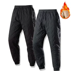 Men's Winter Thick Warm Pants Arctic Velvet Thermal Trousers Waterproof Windproof Casual Sweatpants Joggers Sportswear Sweatwear