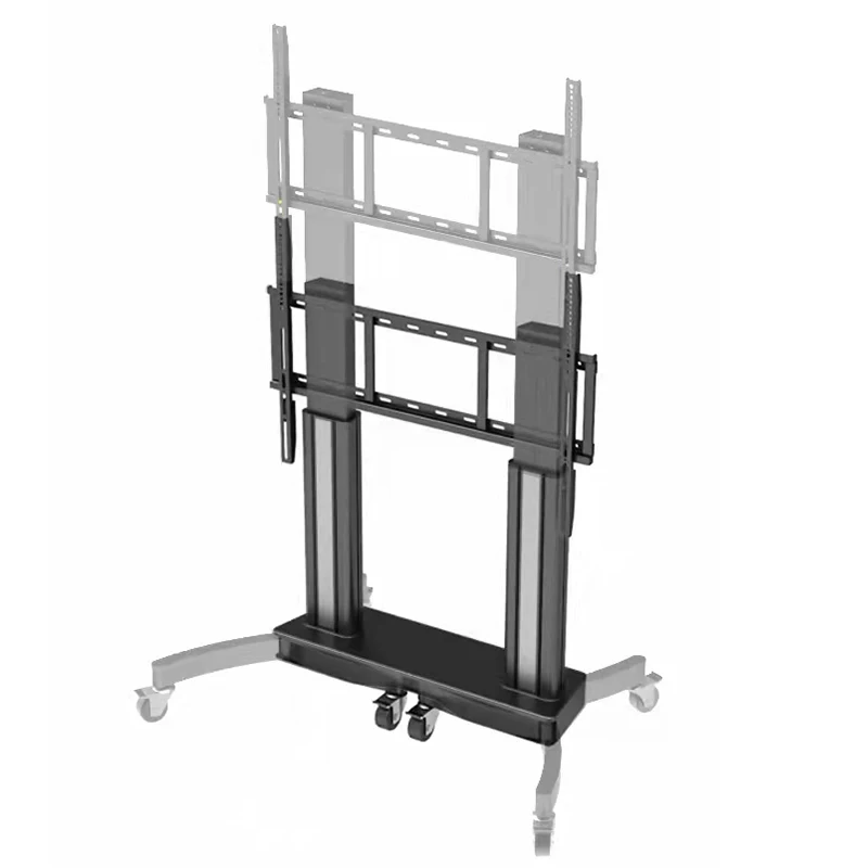 New Model 65-98 Electric Lift Mobile TV Stand Trolley Height Adjustable Mobile TV Cart Mount With Cart