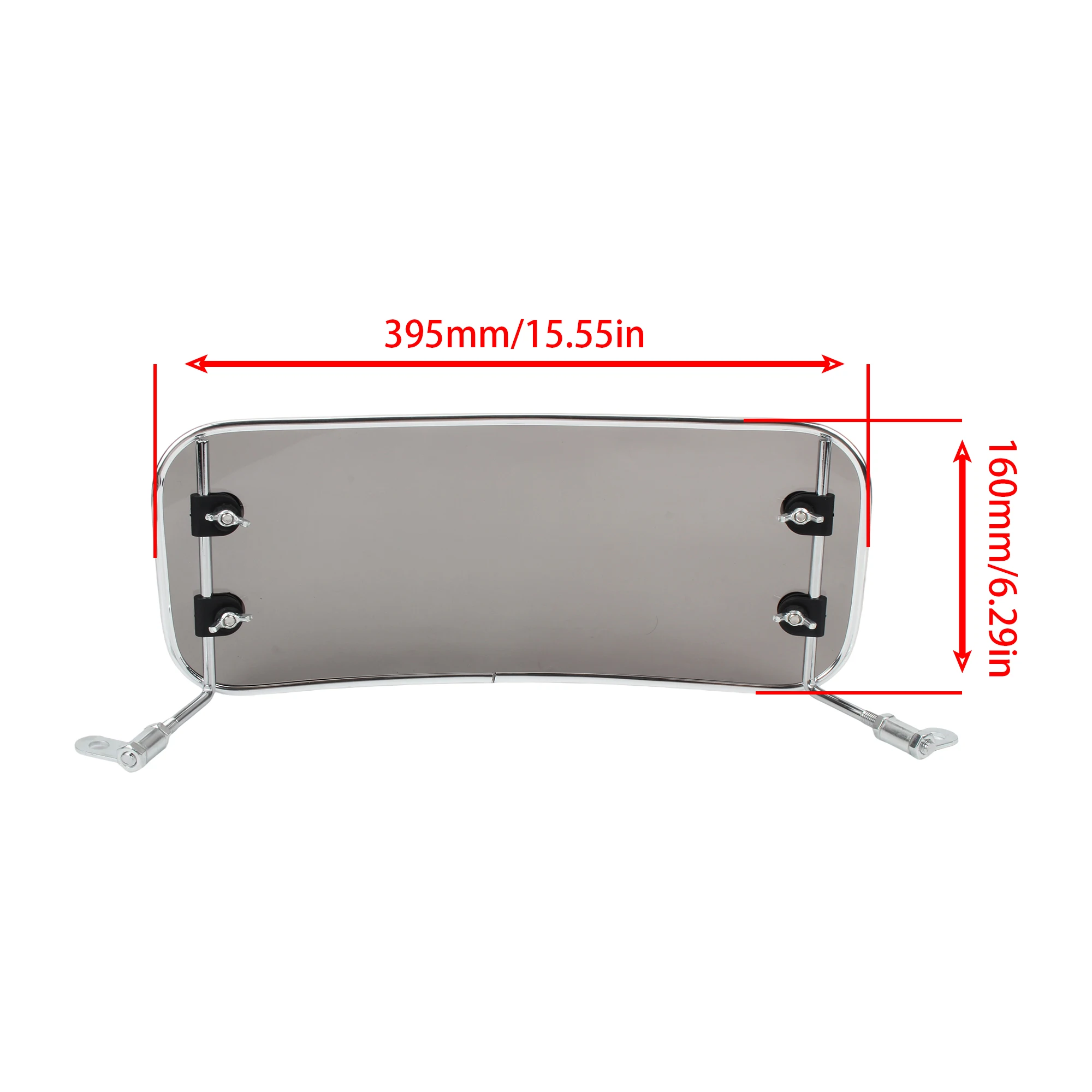 Motorcycle Deflector Adjustable Deflector Bracket Transparent Windshield Retro Style Electric Motorbike Universal Accessories