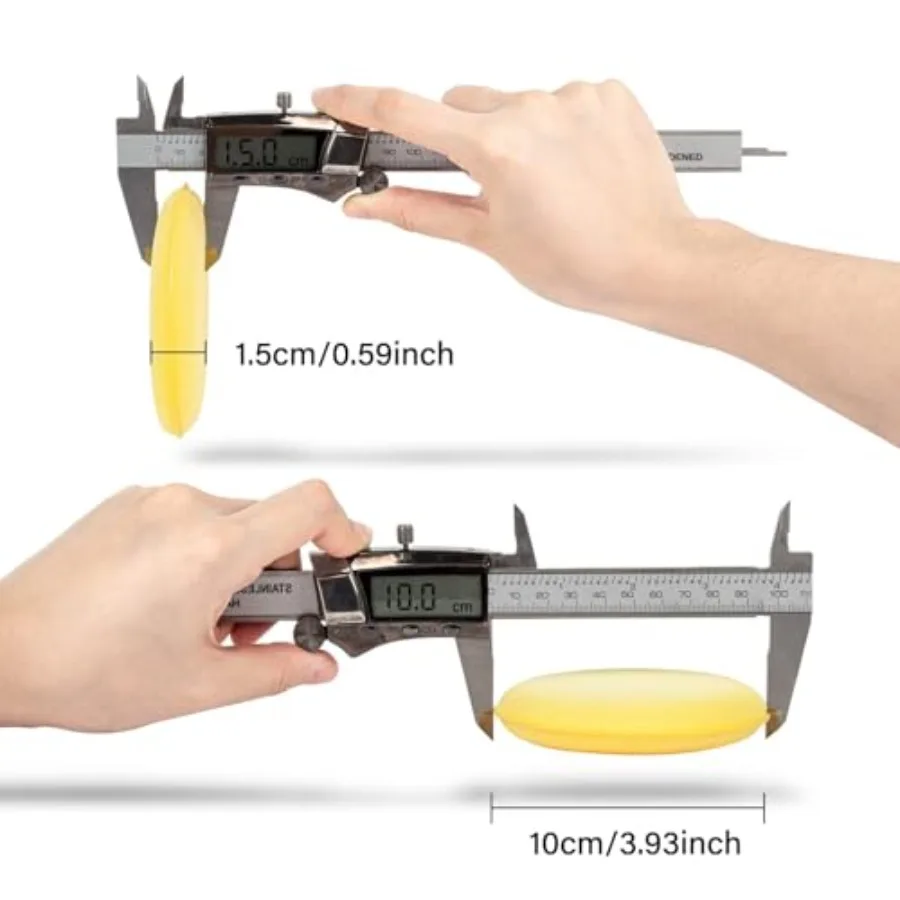 Пенопластовые подушечки для детализации автомобиля, 12 упаковок, круглые 4-дюймовые полировальные губки, идеально подходящие для автомобильного нанесения воска, защита краски и