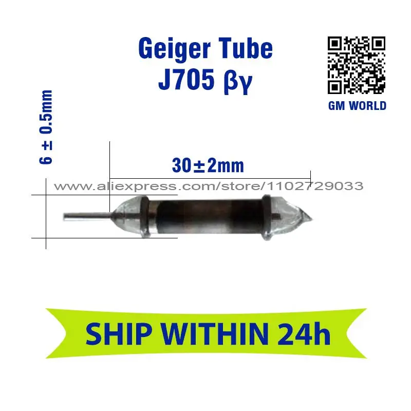 Imagem -06 - Sensibilidade Tubo gm Geiger Muller Uso do Tubo para Geiger Contador Sensor J306 Tubo Geiger J306 Alta