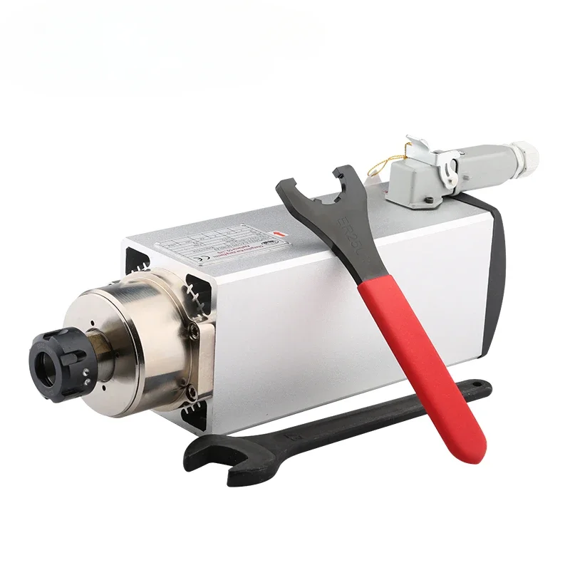 

Wind Cooled 18000rpm ER25 300hz 4.5 KW Engraving Machine Woodworking Spindle Four Bearings