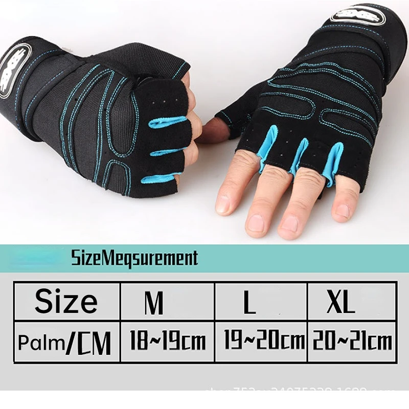 Gym Gloves Fitness Weight Lifting Gloves Body Building Training Sports Exercise Cycling Sport Workout Glove for Men Women M/L/XL