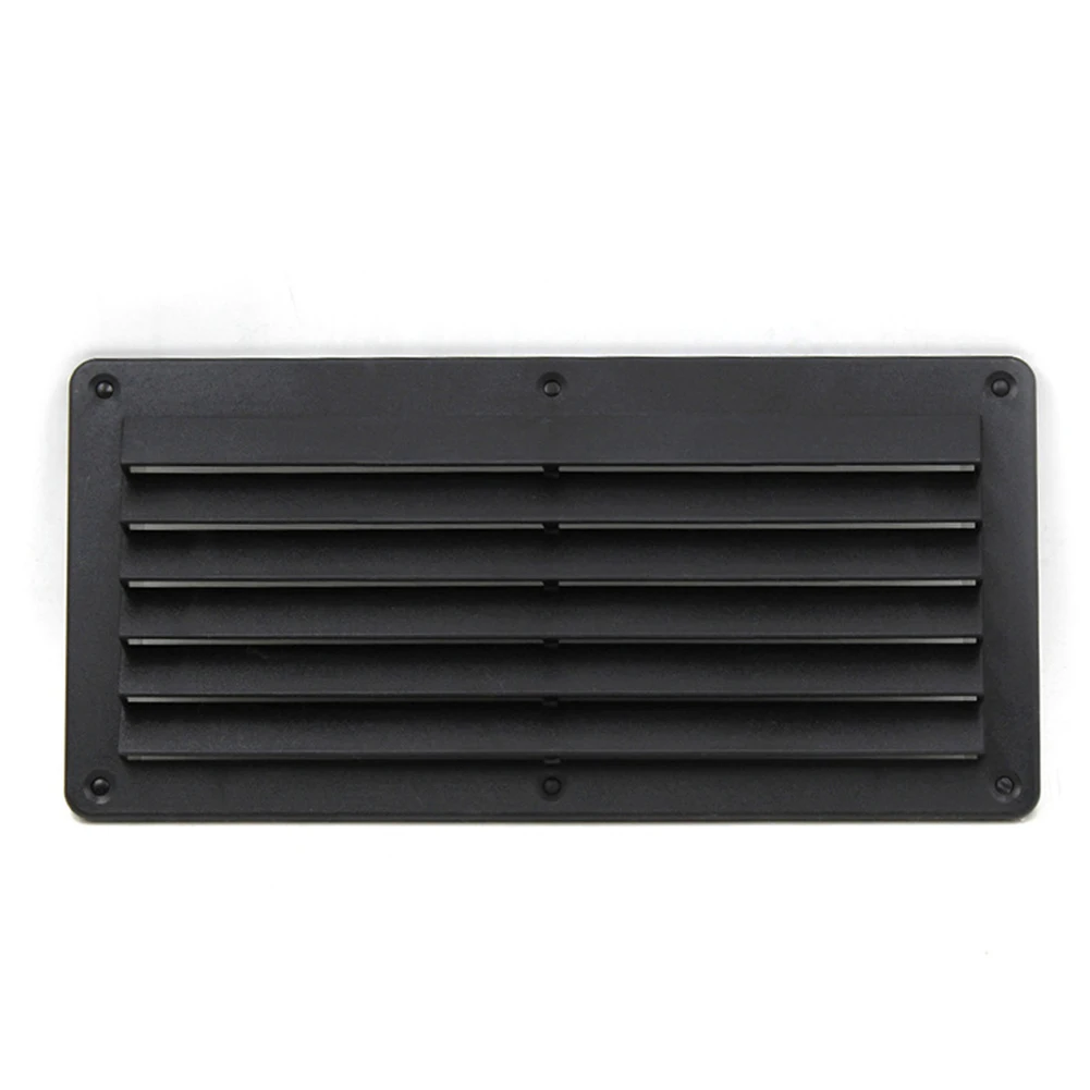 

Home Ventilation Black Boat Louver Vent Efficient Ventilation 6 Mounting Holes Stylish Black Color For Marine Use