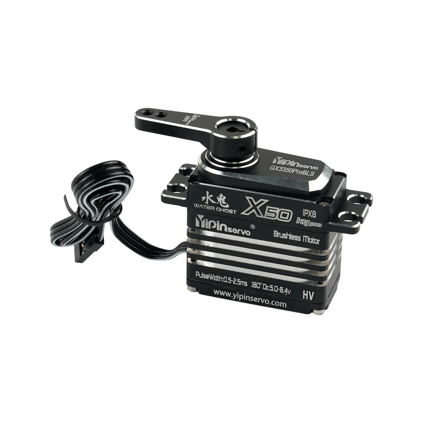 Motor servo sem escova digital totalmente metálico de 50kg 180 ° /270 °   Servos altos da engrenagem IP67 do metal do torque do controle do ângulo para aeronaves do carro do robô