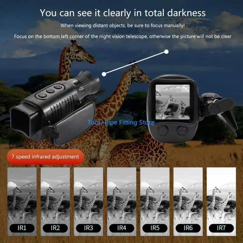 F92B Advanced Night Visibility Monocular with Infrare Opticals and Digital 10XZoom for Outdoor Activity and Adventure