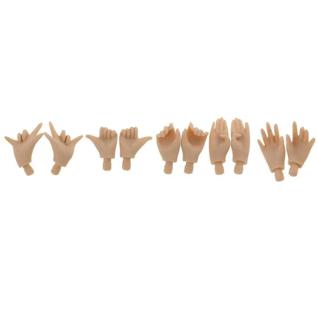 5 Pairs Japanese Skin Joints Movable Body' Gestures for Dolls