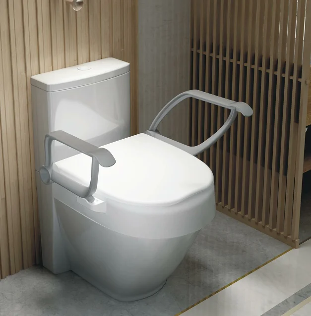 Indoor Temporary Railing Grab Rail for Disabled High Toilets for Disabled an Elevated Toilet Seat for Surgical Recovery