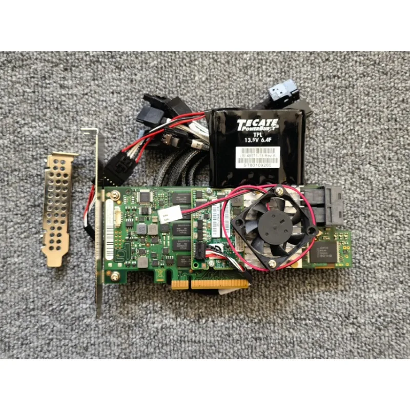 

Fujitsu ep400i array card with super capacitor, supports SAS and SATA hard disks (except dual magnetic arm sas hard disks)