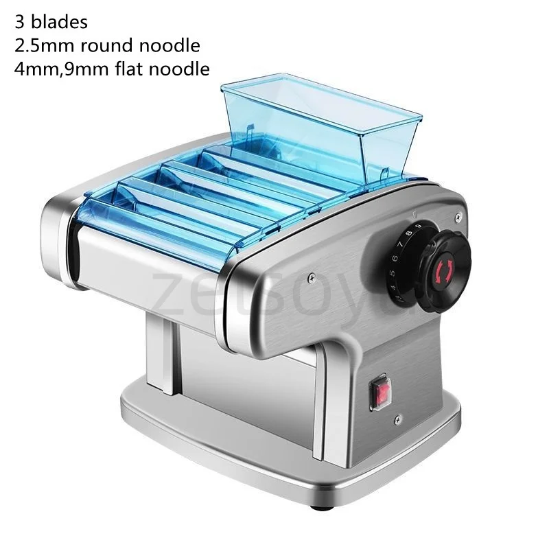 3 blades Household electric automatic small stainless steel rolling machine dumpling skin multifunctional noodle machine