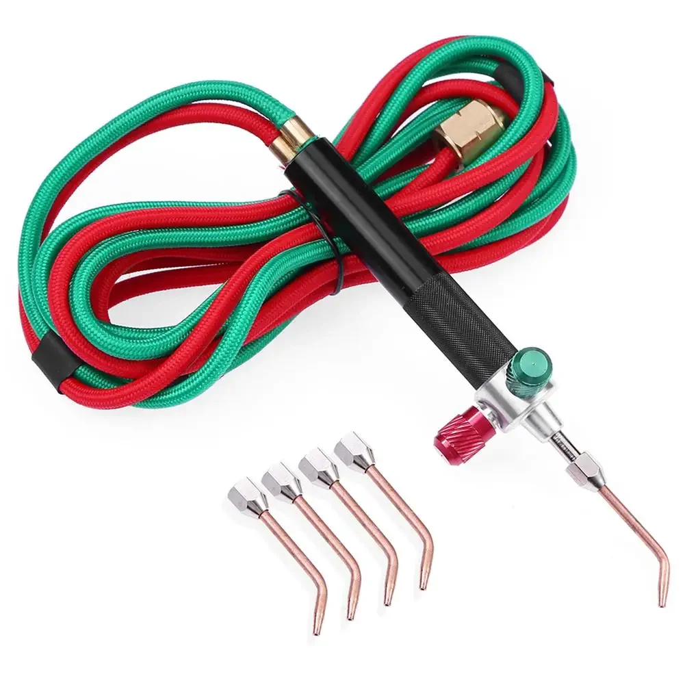 Mini Oxygen Welding Torch Kit for Gold Jewelry Processing, Melting Tools, Oxygen Generator, Welding Gun Set with 5 Tips