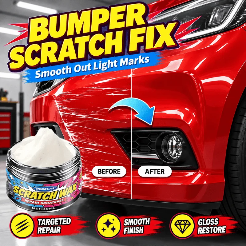 Portable Car Scratch Repair Wax, Universal Polish for All Car Colors, Fast Repair Fine Scratches, Restore & Protect Paint Finish