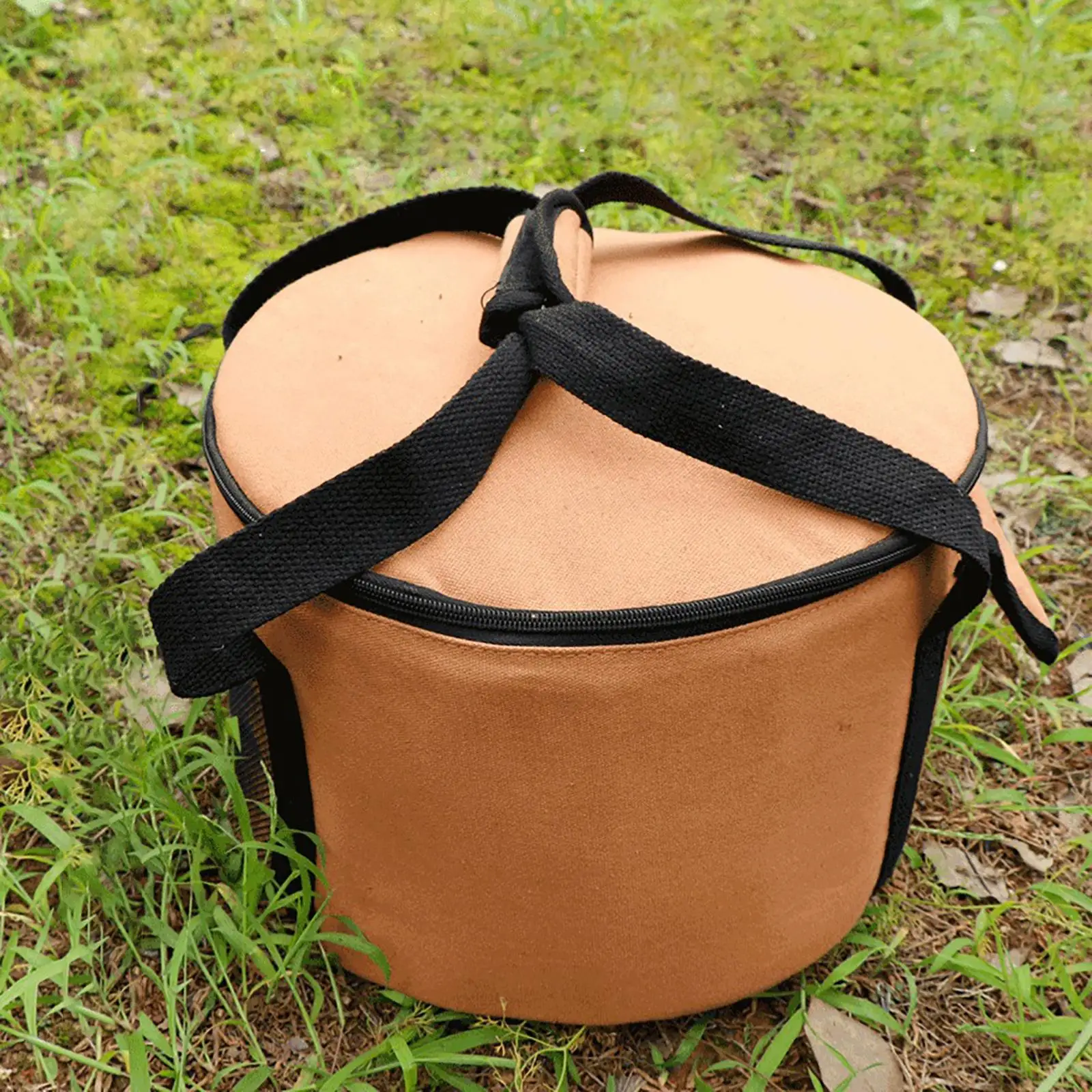 Picnic Camping Tableware Storage Bag Barbecue Dutch Oven Canvas Storage Pouch Cooking Utensils Organizer Hand Bag