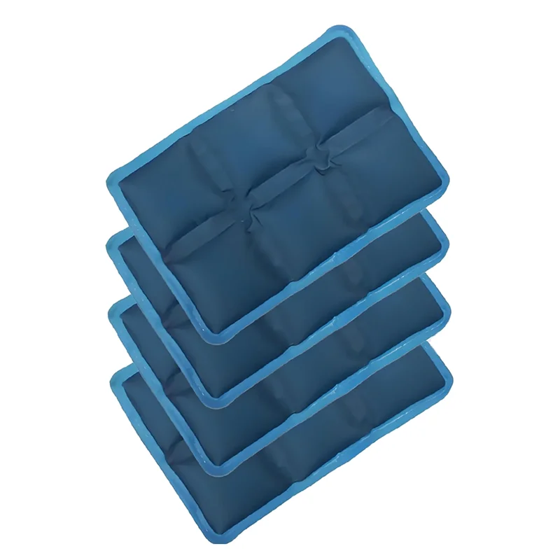 

ABZC-4Pcs Ice Packs For Lunch Boxes Coolers,Reusable Cooler Ice Pack For Food Freshness,Non-Toxic Cooler For Picnic, School