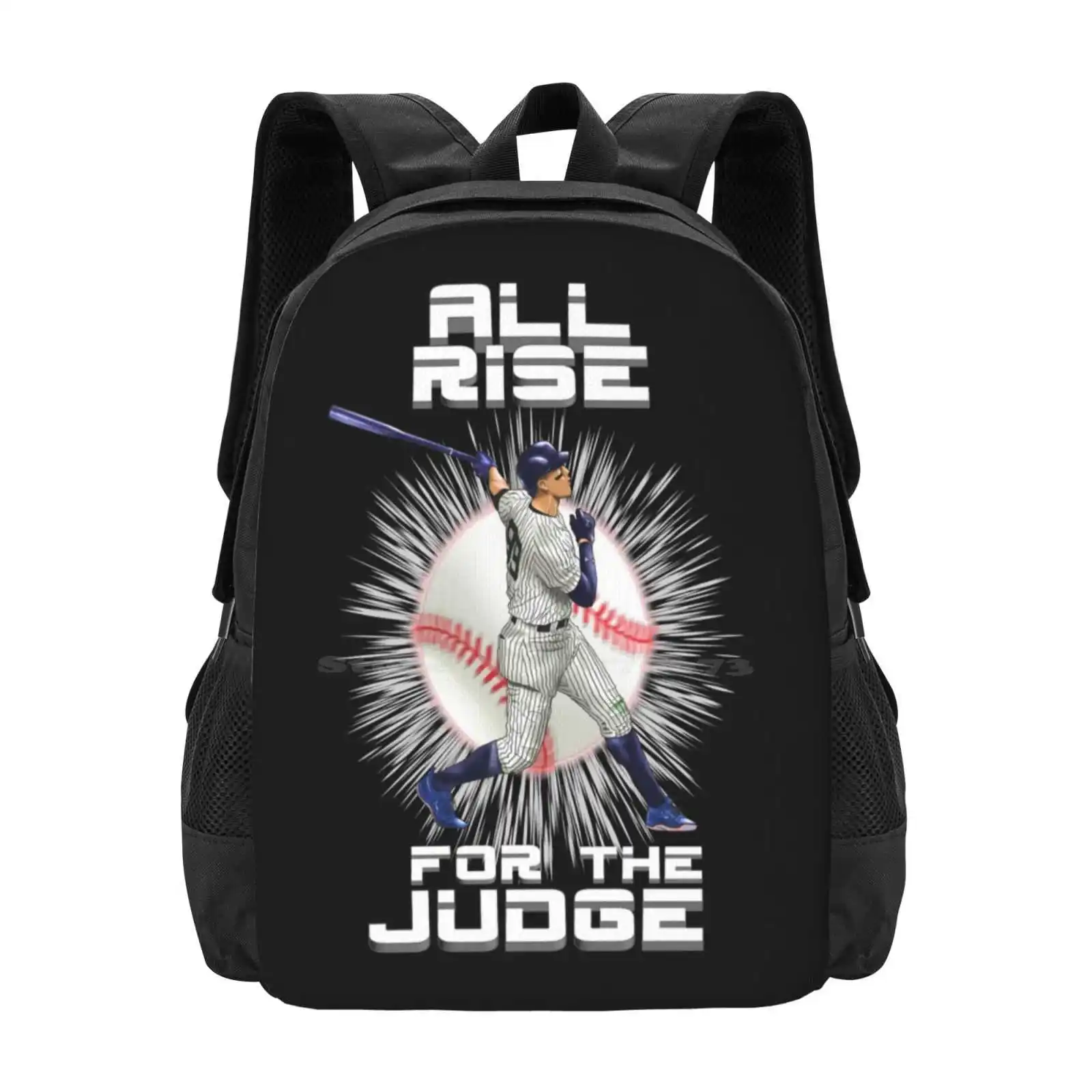 

All Rise For The Judge-New York Pattern Design Bagpack School Bags Rise Judge Aaron New York Yankees Baseball Homerun Mvp 2017