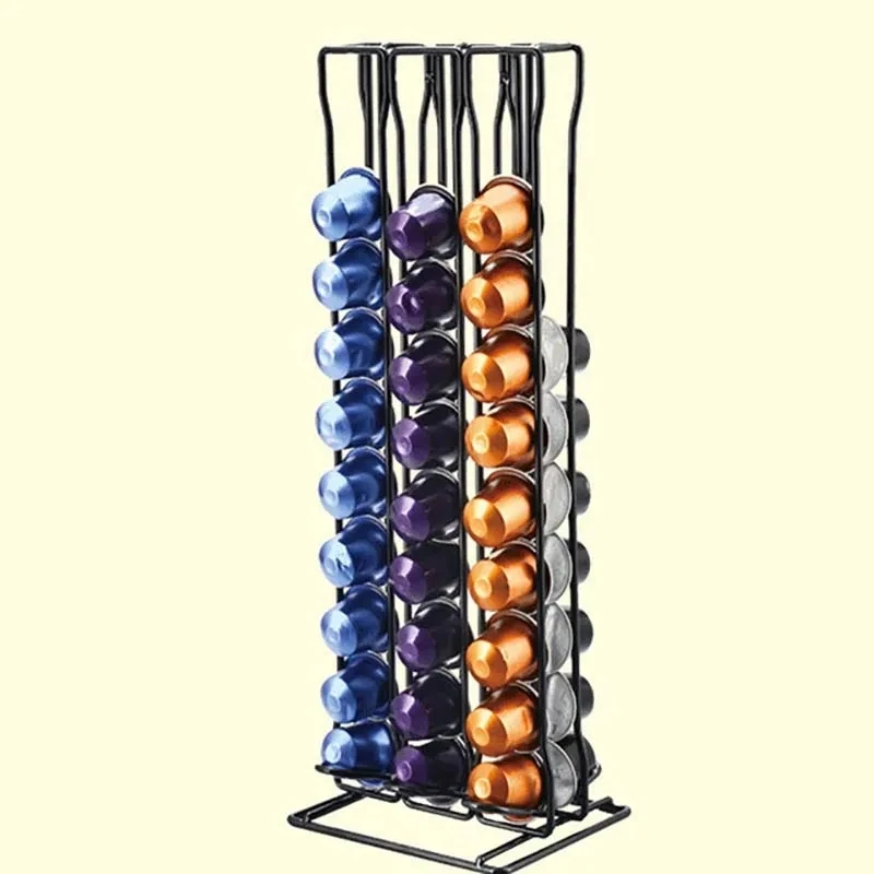 Practical Coffee Capsule Holder Coffee Tamper Coffee Pod Holder Tower Stand For 60 Nespresso Capsules Storage soporte capsulas