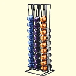 Practical Coffee Capsule Holder Coffee Tamper Coffee Pod Holder Tower Stand For 60 Nespresso Capsules Storage soporte capsulas