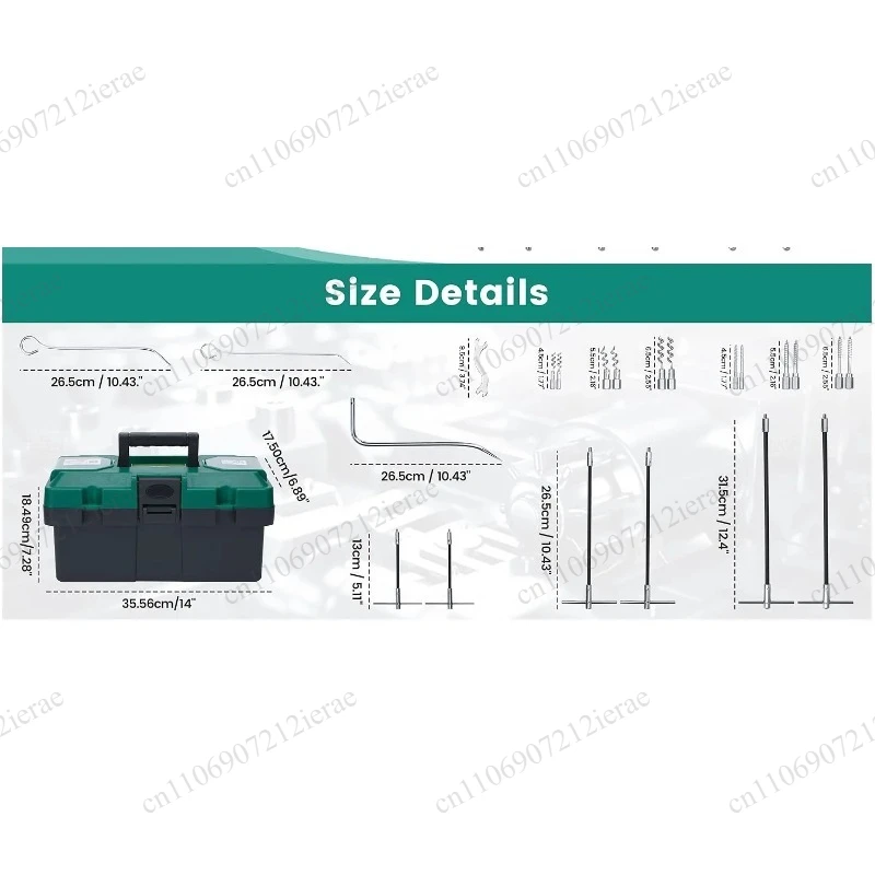Industrial Gland Packing Repack Tool Kit 23 Sets Stainless Steel Installing And Extracting Hand Tools For Seal Maintenance