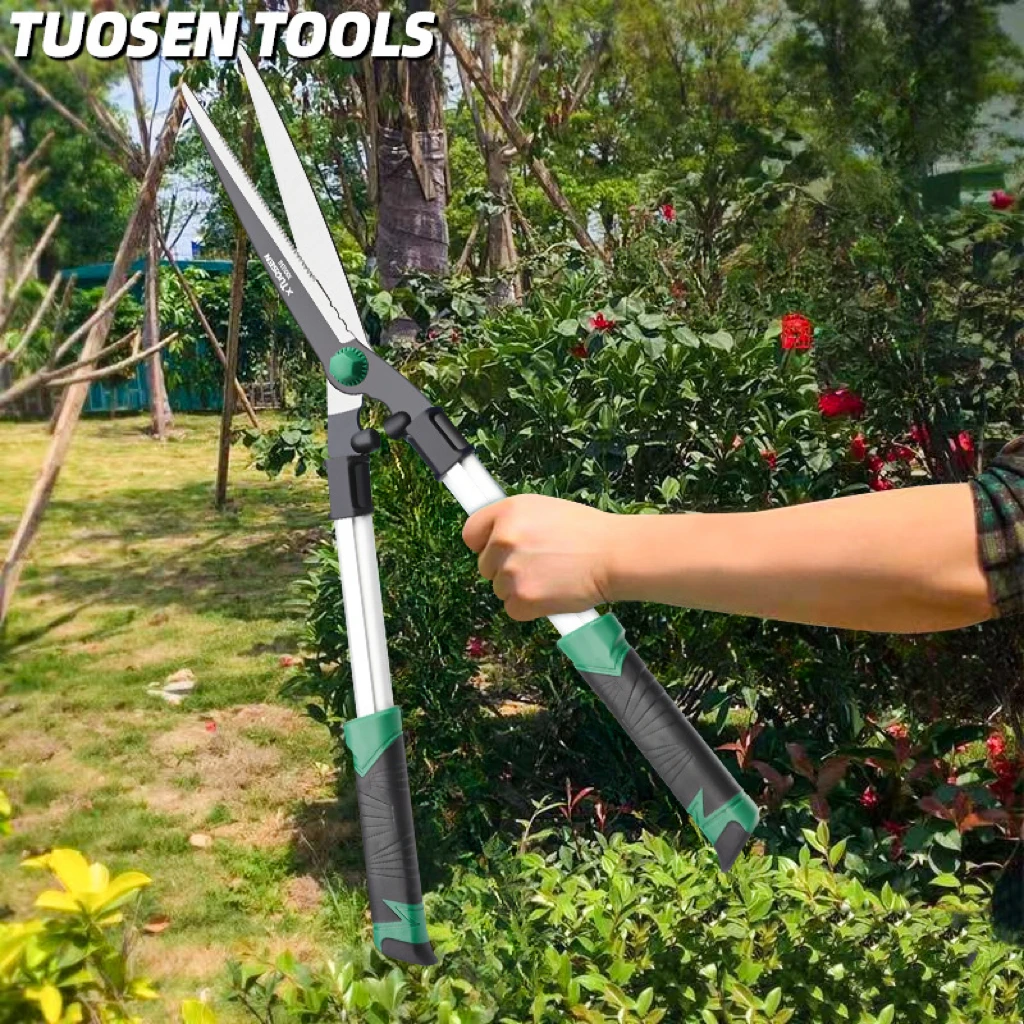 

Garden shears; lawn hedge trimmer; special scissors for pruning branches in gardens and parks