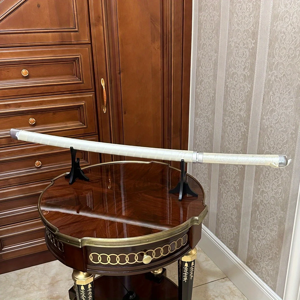 39.3 بوصة شيطان القاتل Hashibira Inosuke خشبية كاتانا السيف النينجا سكين كاتانا صابر الأصلي صابر تأثيري اكسسوارات الدعامة لعبة