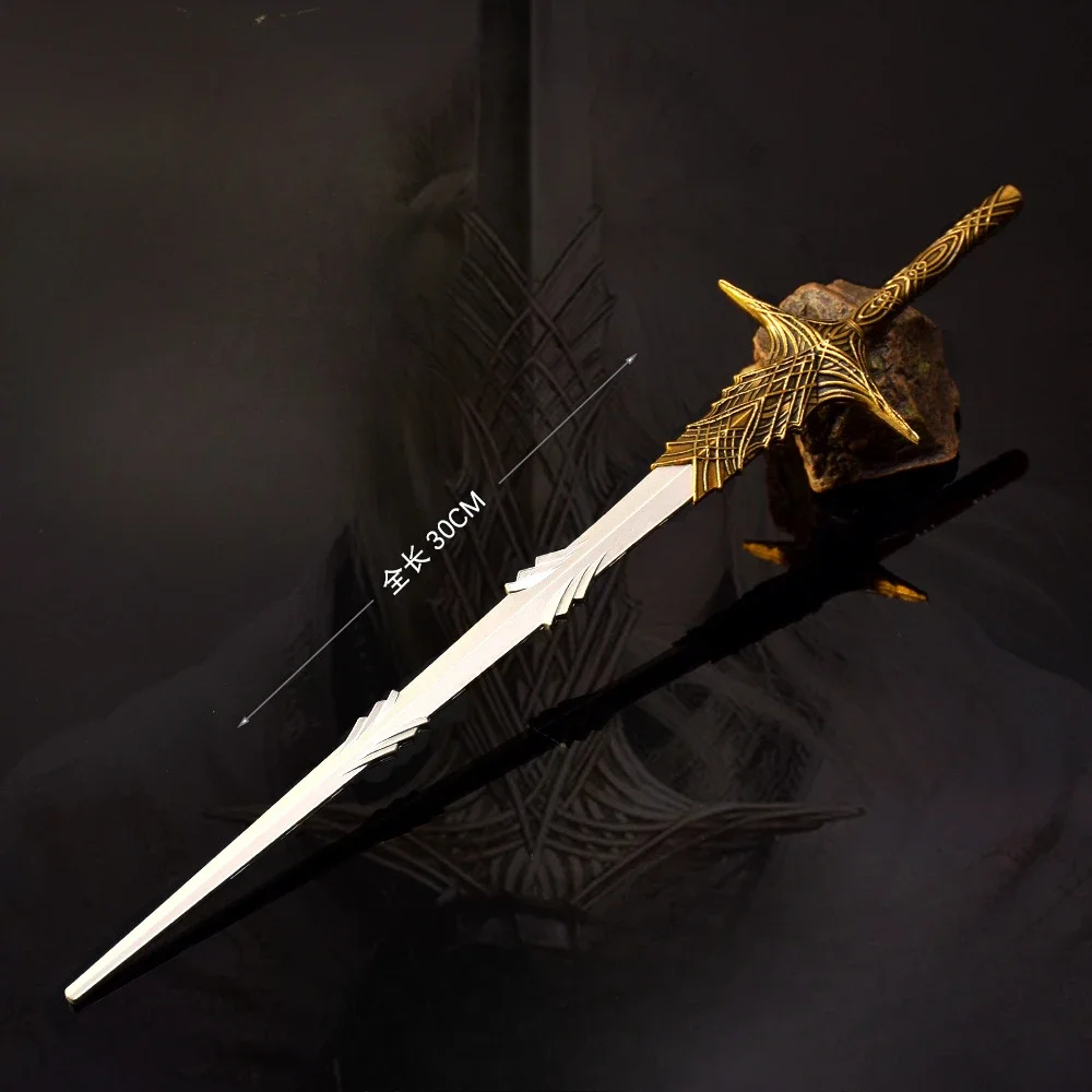 JX TOY 30cm Needle Knight Leda Sword Metal Model 1:1 Replic Game Shadow of The Erdtree Weapon Collectible Steel Katana Toys Boys