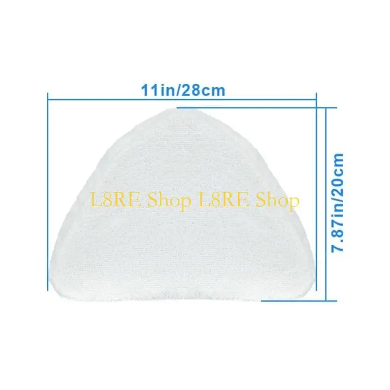 L8RE 3/6/8Pcs Microfiber Steam Mops Replacement Triangles Mops Pads Fit for H20 S302