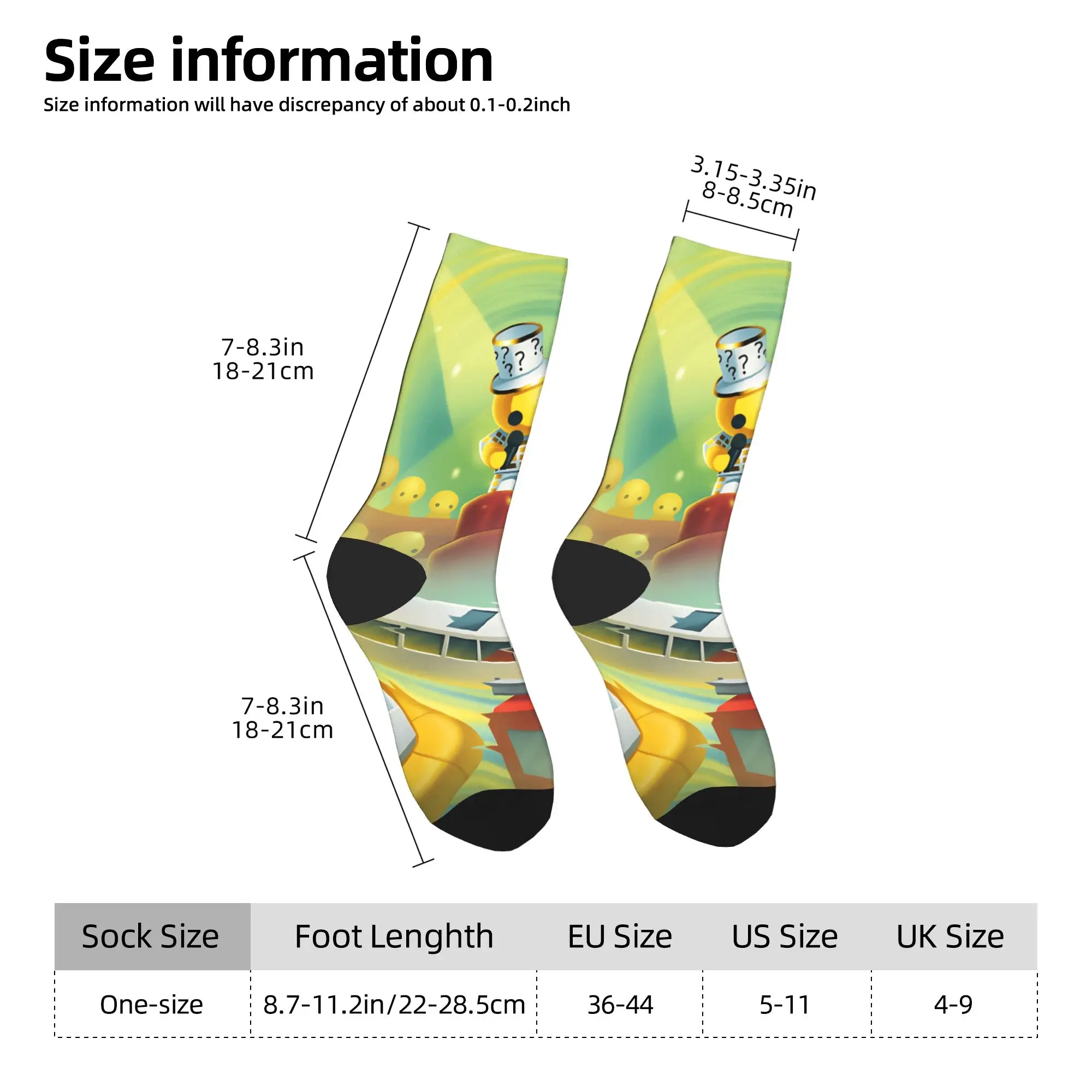 W-Wobbly L-Life Online Game Meias Padrão Moda Meias Primavera Meias Antiderrapantes Homens Ao Ar Livre Meias Macias Quentes