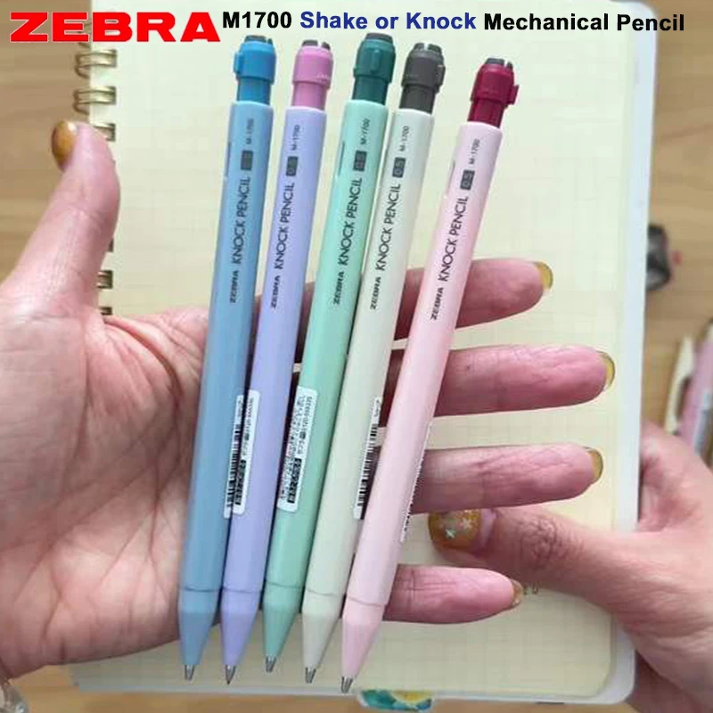 lapis-mecanico-hexagonal-zebra-m-1700-05mm-com-dupla-ponta-e-sistema-shake-knock-ergonomico-antifadiga-ferramenta-pratica-para-escrita
