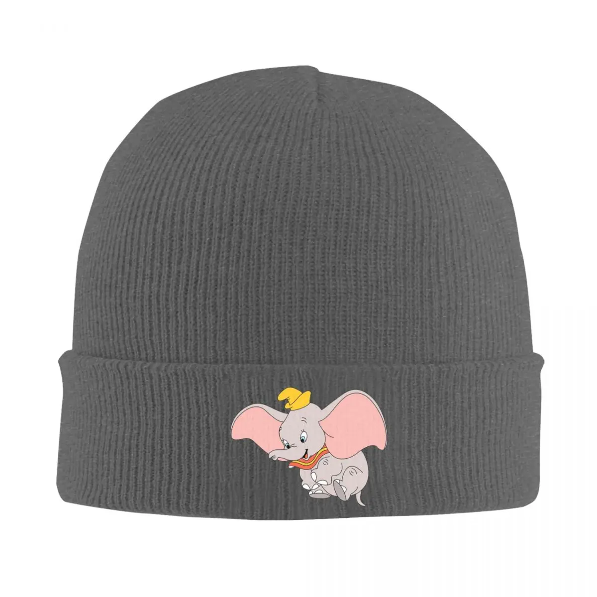 Dumbo Warm Knitted Cap Hip Hop Bonnet Hat Autumn Winter Outdoor Beanies Hats for Unisex Adult