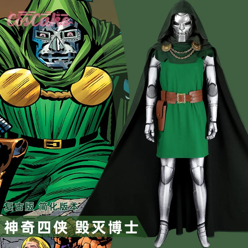 

Fantastic Four Doctor Doom Cosplay Costume Uniform Halloween Carnival Party Christmas Play Role Clothes Clothing