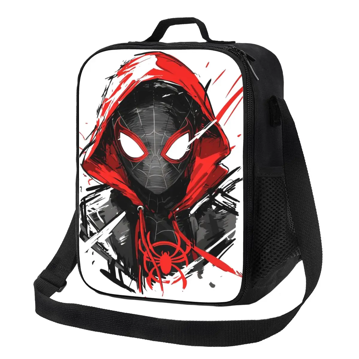 

Термоизолированная сумка для обеда с изображением супергероя S-Spider Movie Man, многоразовая сумка для обеда, сумка для пикника на открытом воздухе, коробка для еды Bento