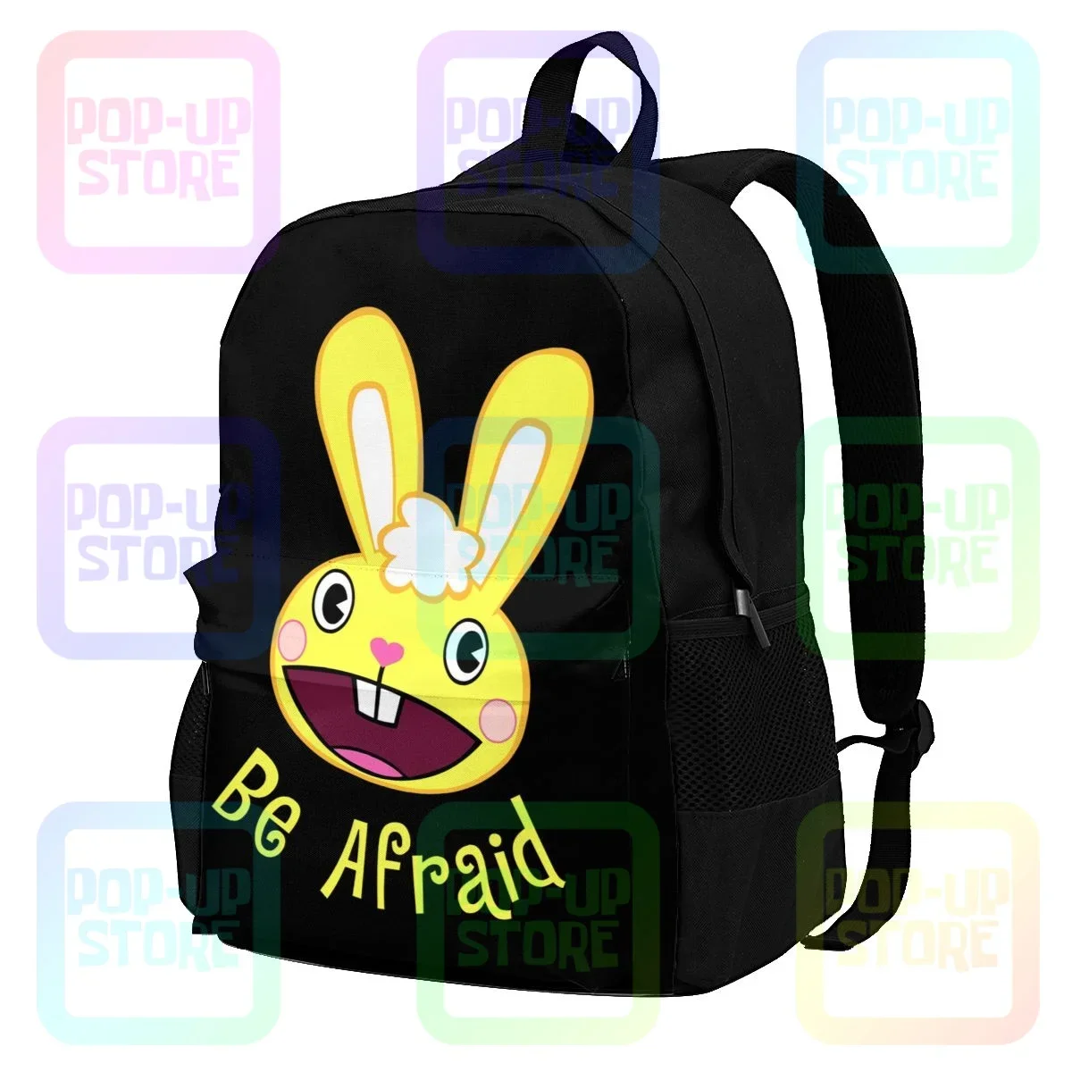 

Happy Tree Friends Cuddle Be Afraid Large Capacity Backpack Vintage Schoolbag 3d Printing Riding Backpack