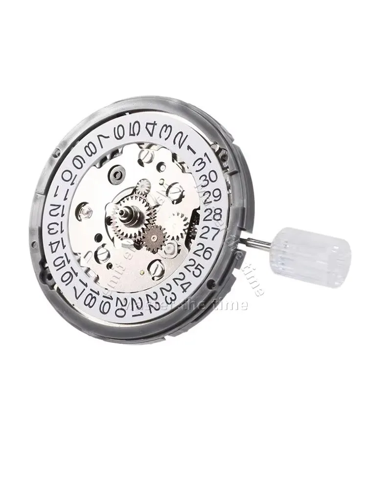 White 3 Point Calendar NH34 Japanese Movement Replacement Parts for Watches Custom Engraving Available