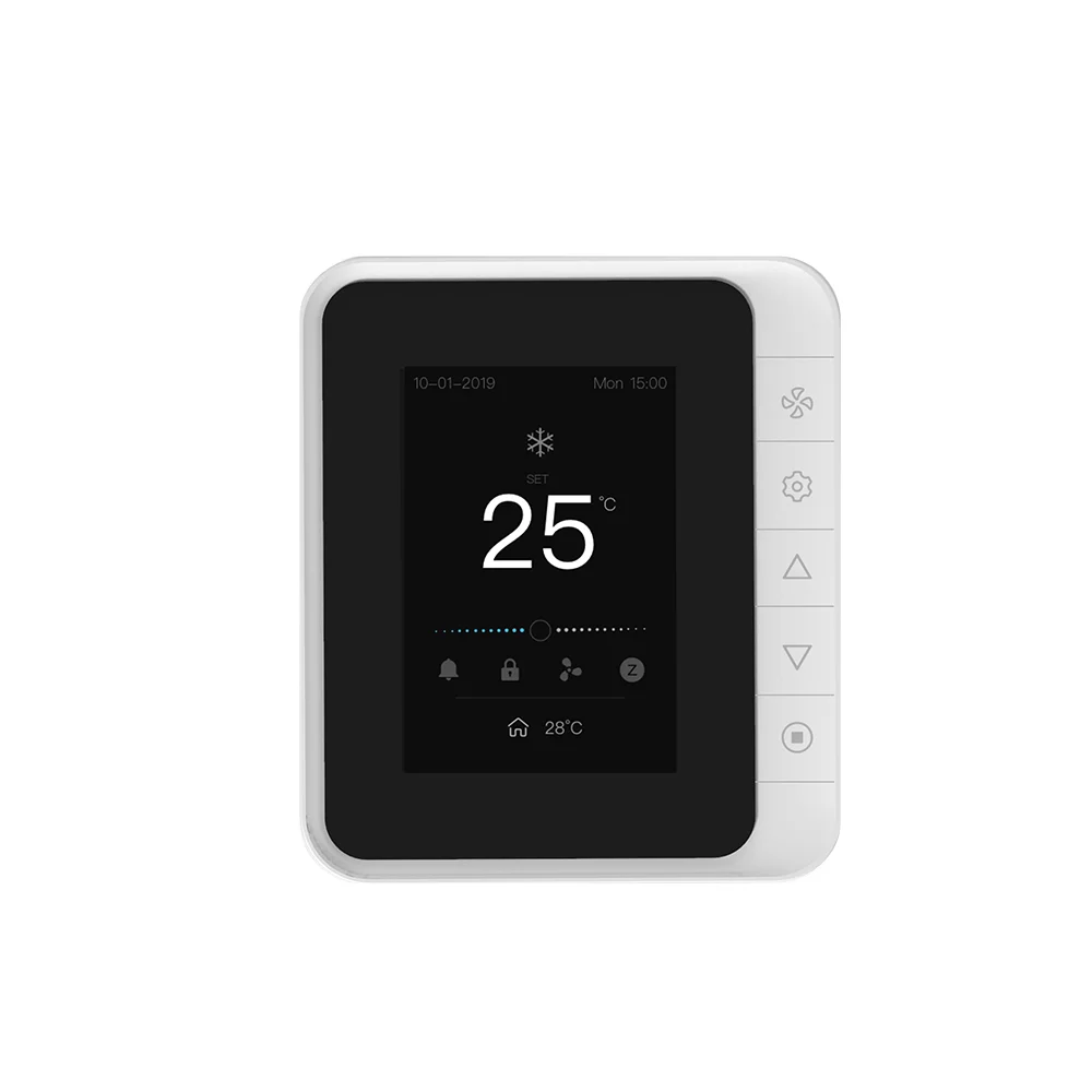 

Wireless Intelligent Thermostat ZigBee Connectivity Voice Control Compact Perfect For Smart System Linkage