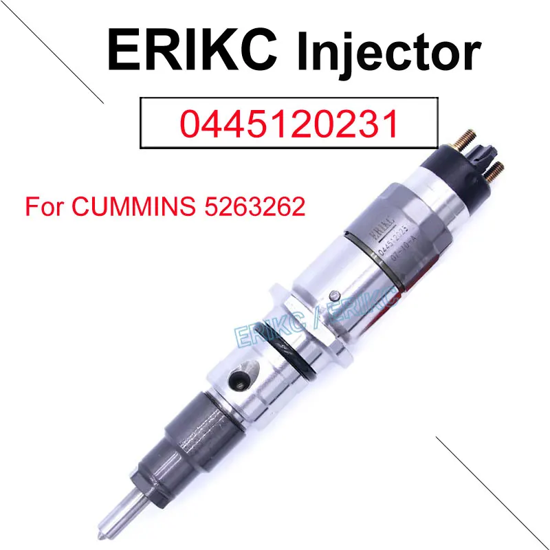 

0445120231 5263262 Fuel Common Rail Injector 0 445 120 231 Diesel Injection Nozzle for Bosch PC200-8 Komatsu Cummins QSB6.7