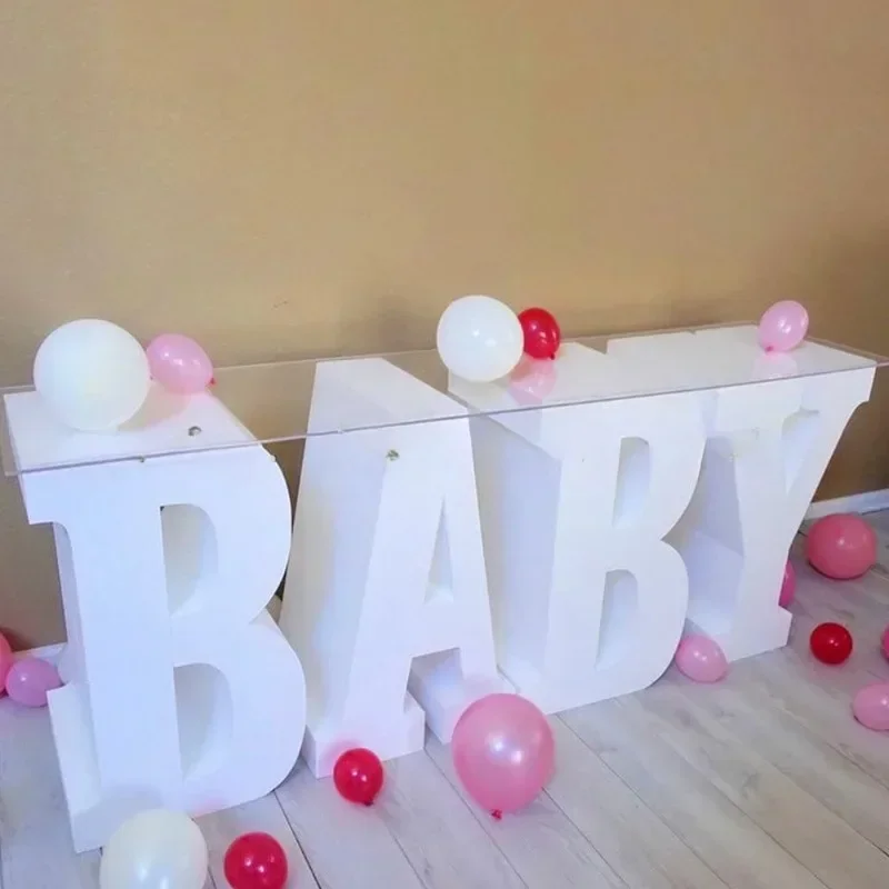 Hot Salesshower Party Supplies Letter Table BABY, Cake / Dessert Number Table For Event Party Decorations