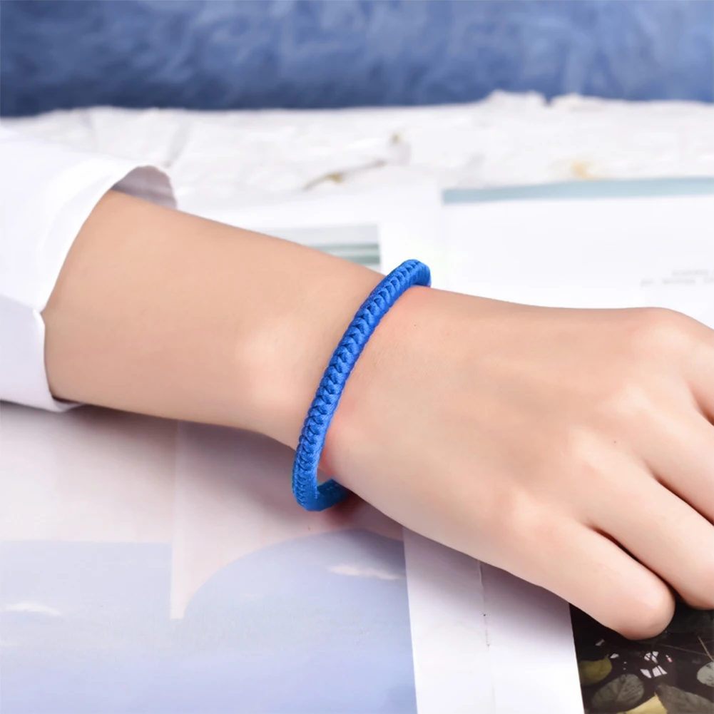 1/4PCS Blue Friendships Bracelets Adjustables Rope Matching Friend Bracelets For Daily Wear