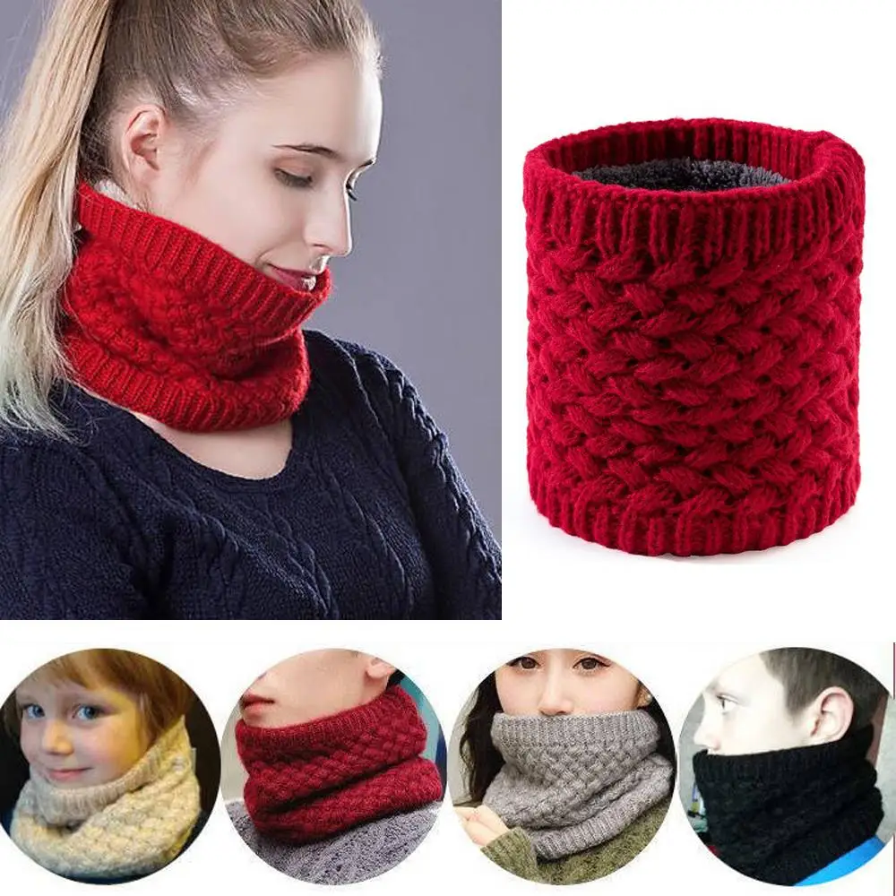 Unisex Neck Cover Bottom Price Tube Scarf Windproof Scarves Women Knitting Scarf Solid Color Neckerchief Female Neck Collar